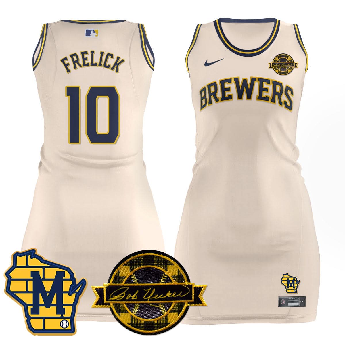 MB Limited Jersey Dress - Bob Uecker Patch - Stitched