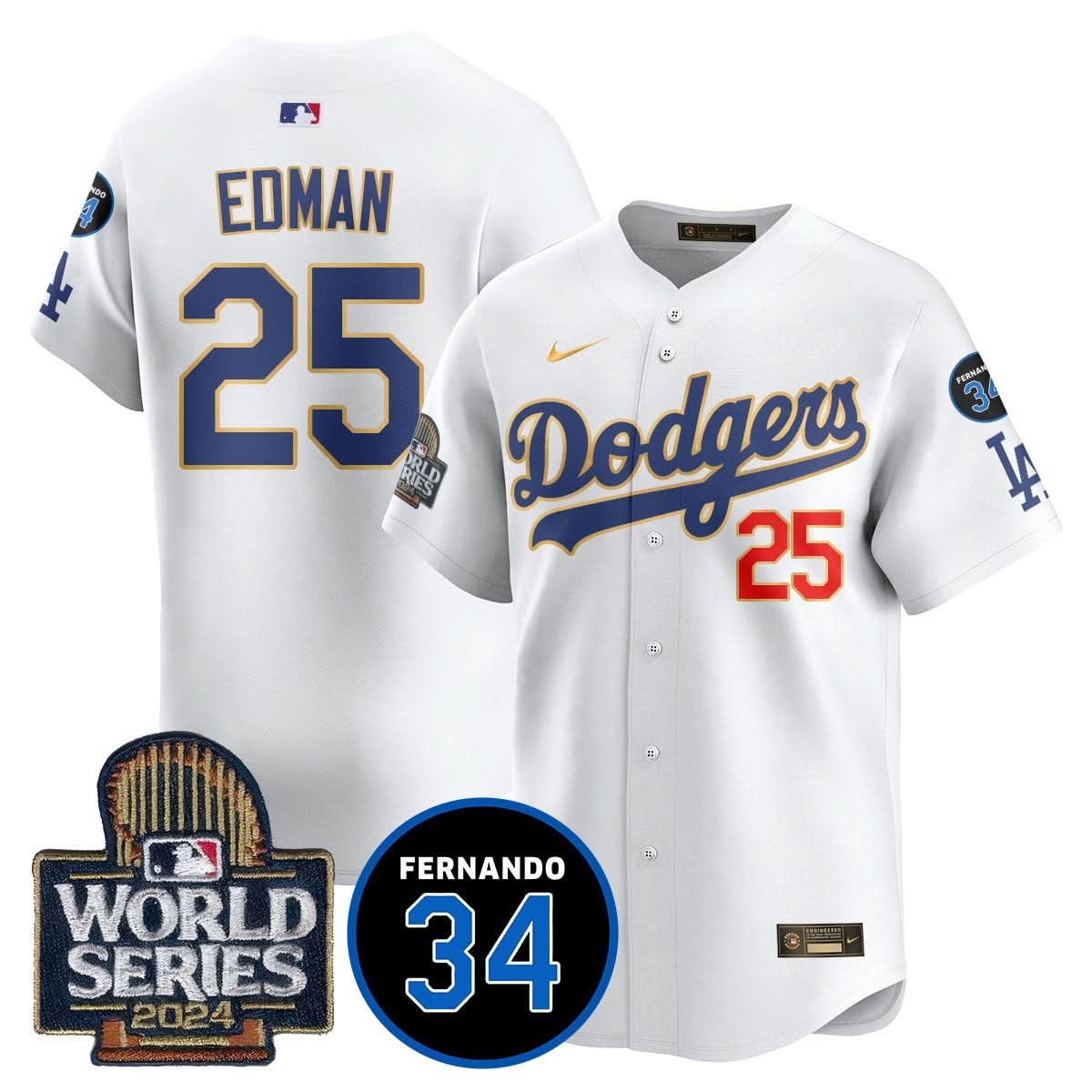 LAD Fernando Valenzuela Memorial Jersey - Stitched