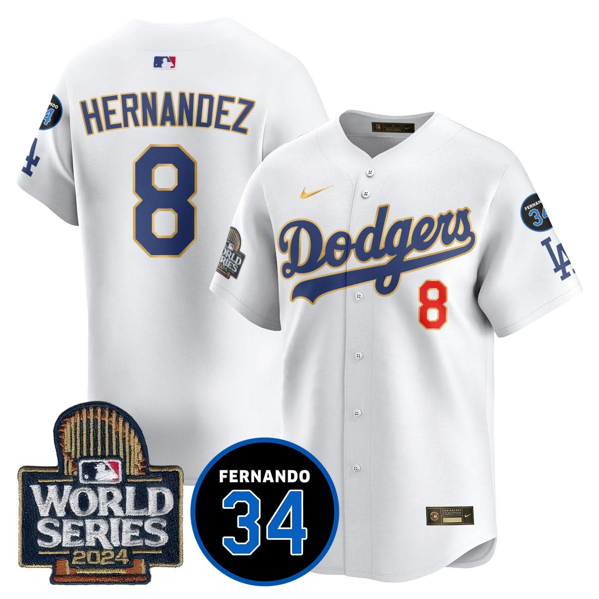 LAD Fernando Valenzuela Memorial Jersey - Stitched