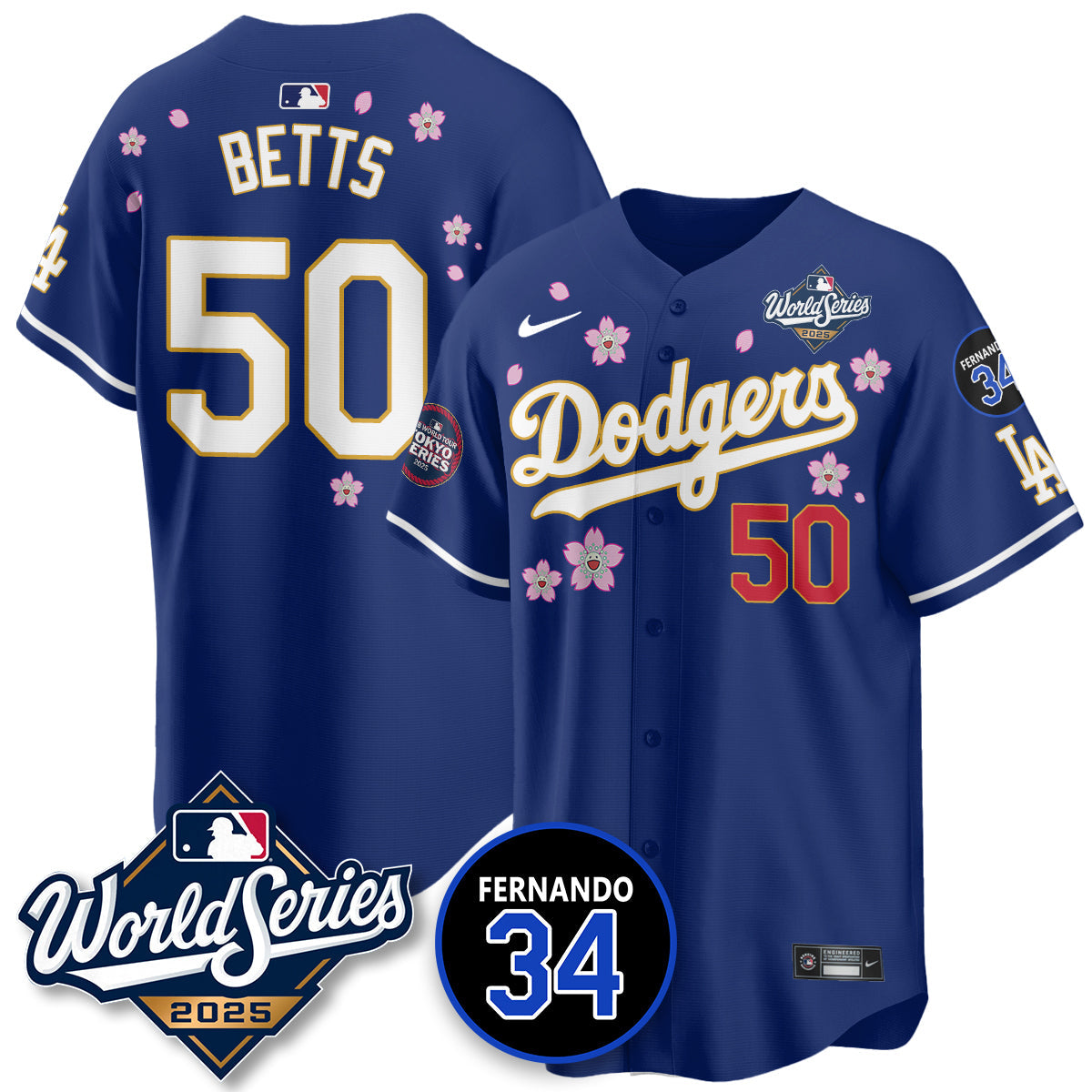 LAD Tokyo Series 2025 NL Champions Jersey - Stitched