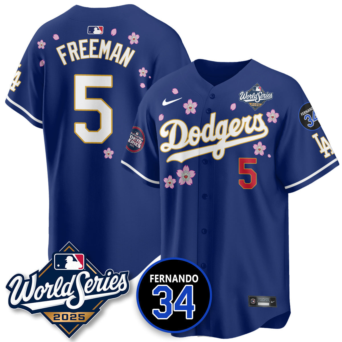 LAD Tokyo Series 2025 NL Champions Jersey - Stitched