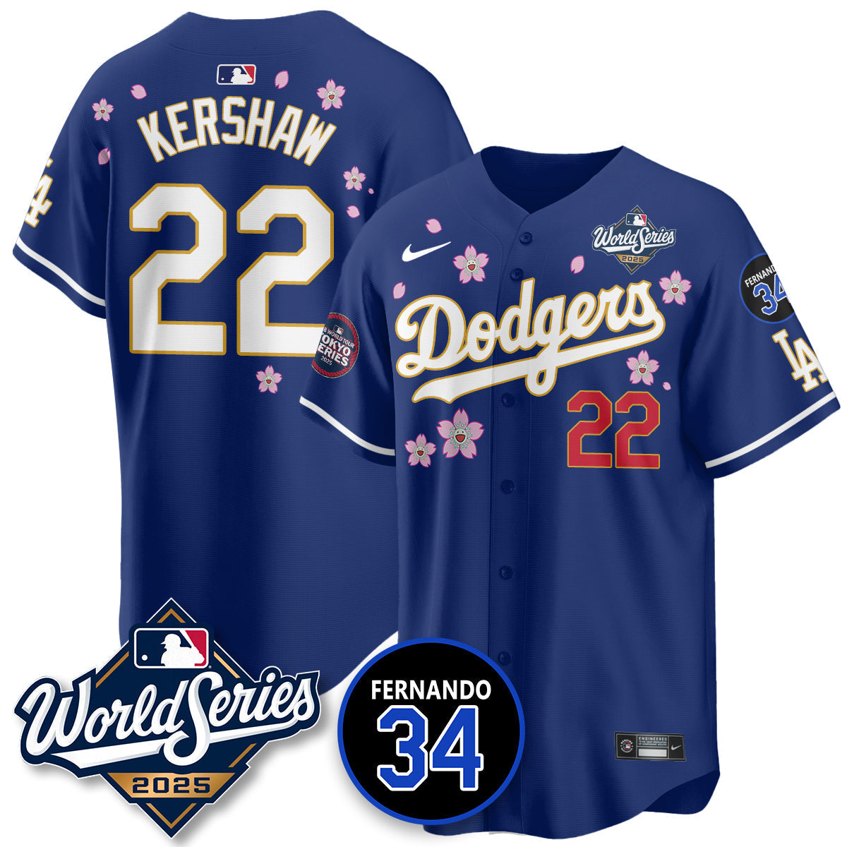 LAD Tokyo Series 2025 NL Champions Jersey - Stitched