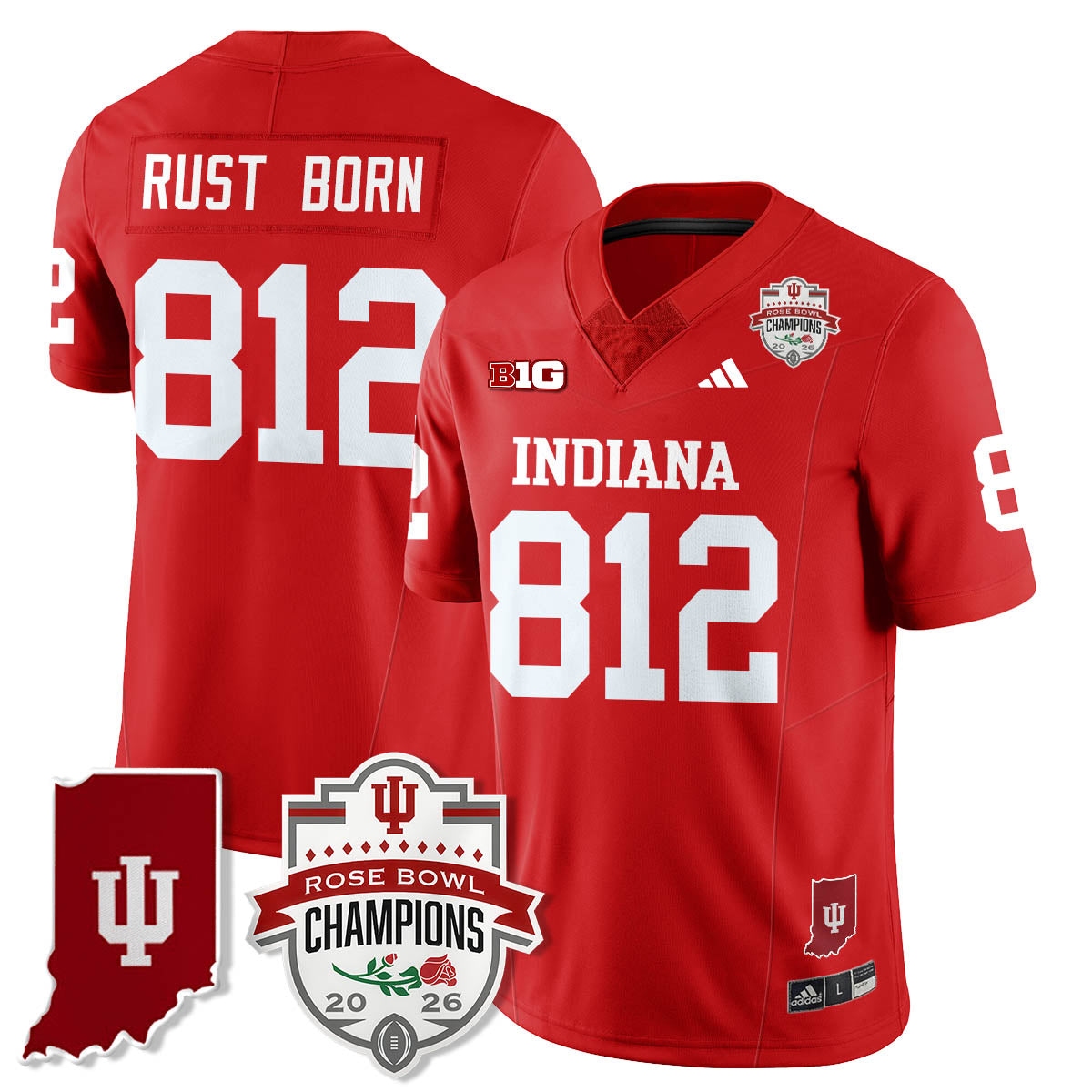 IND Vapor Limited Football Jersey - Rose Bowl Champions