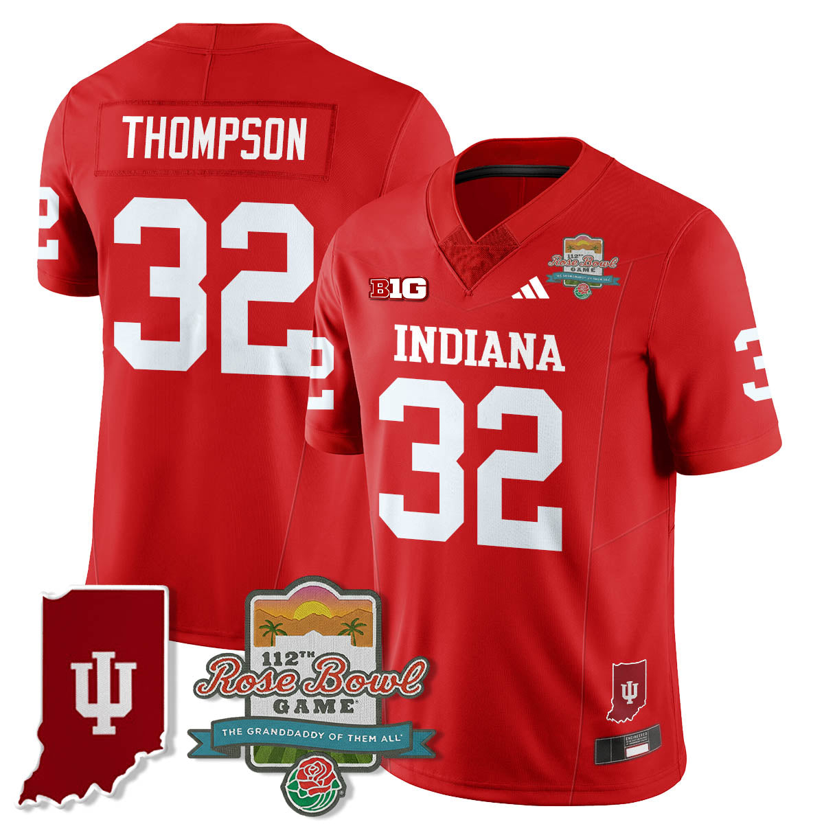 IND Vapor Limited Football Jersey - Rose Bowl 112th