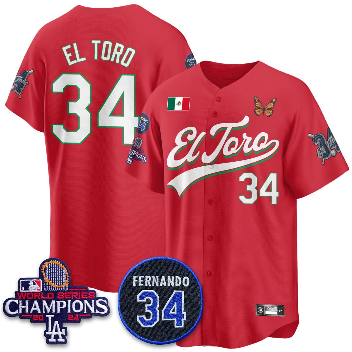 LAD Mexican "El Toro" Jersey - Stitched