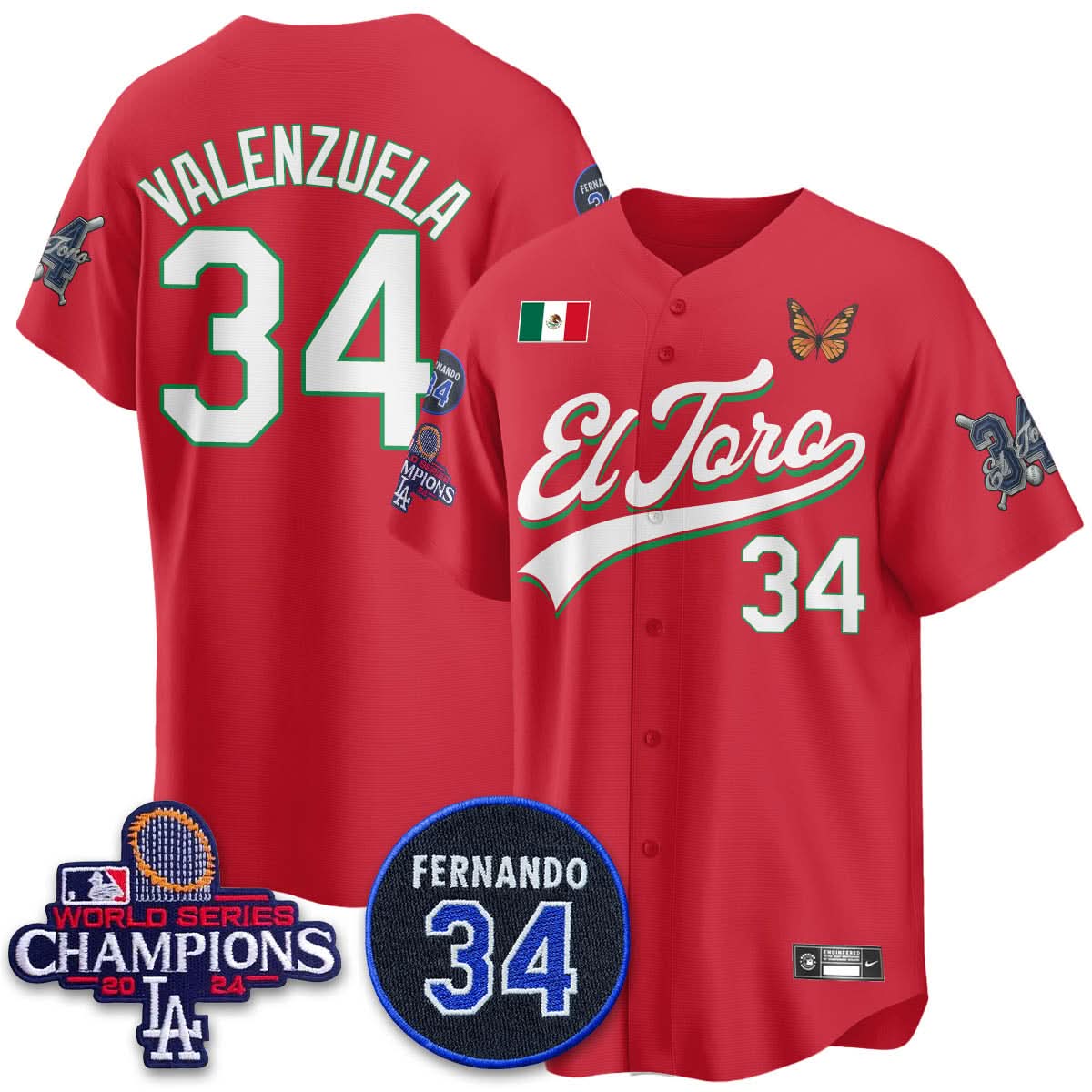LAD Mexican "El Toro" Jersey - Stitched