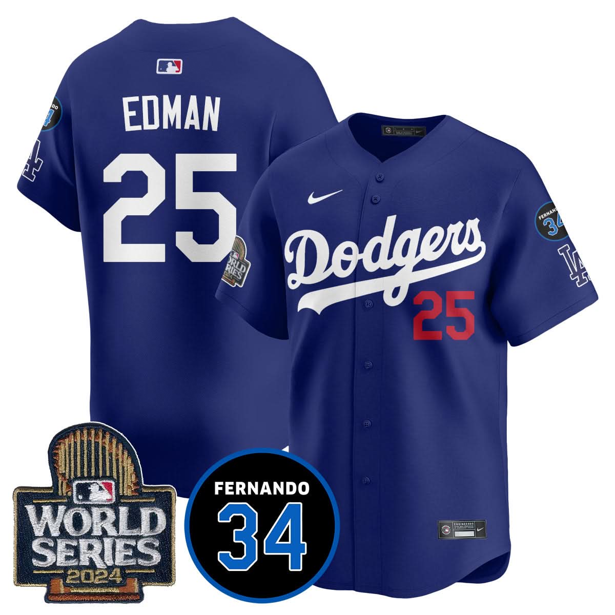 LAD Fernando Valenzuela Memorial Jersey - Stitched