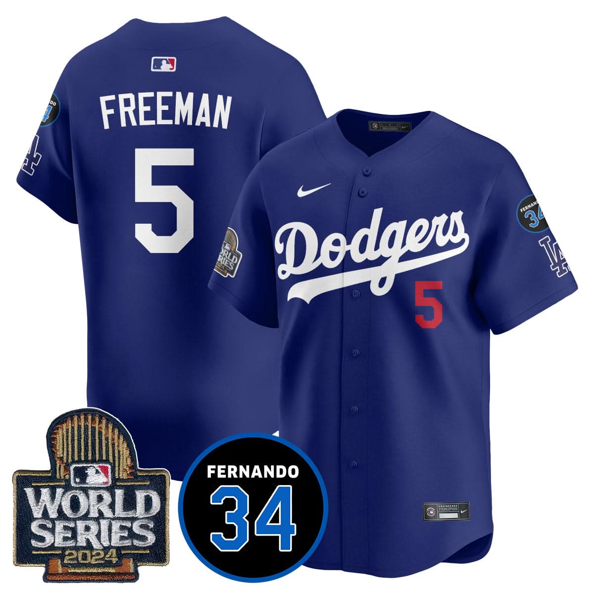 LAD Fernando Valenzuela Memorial Jersey - Stitched
