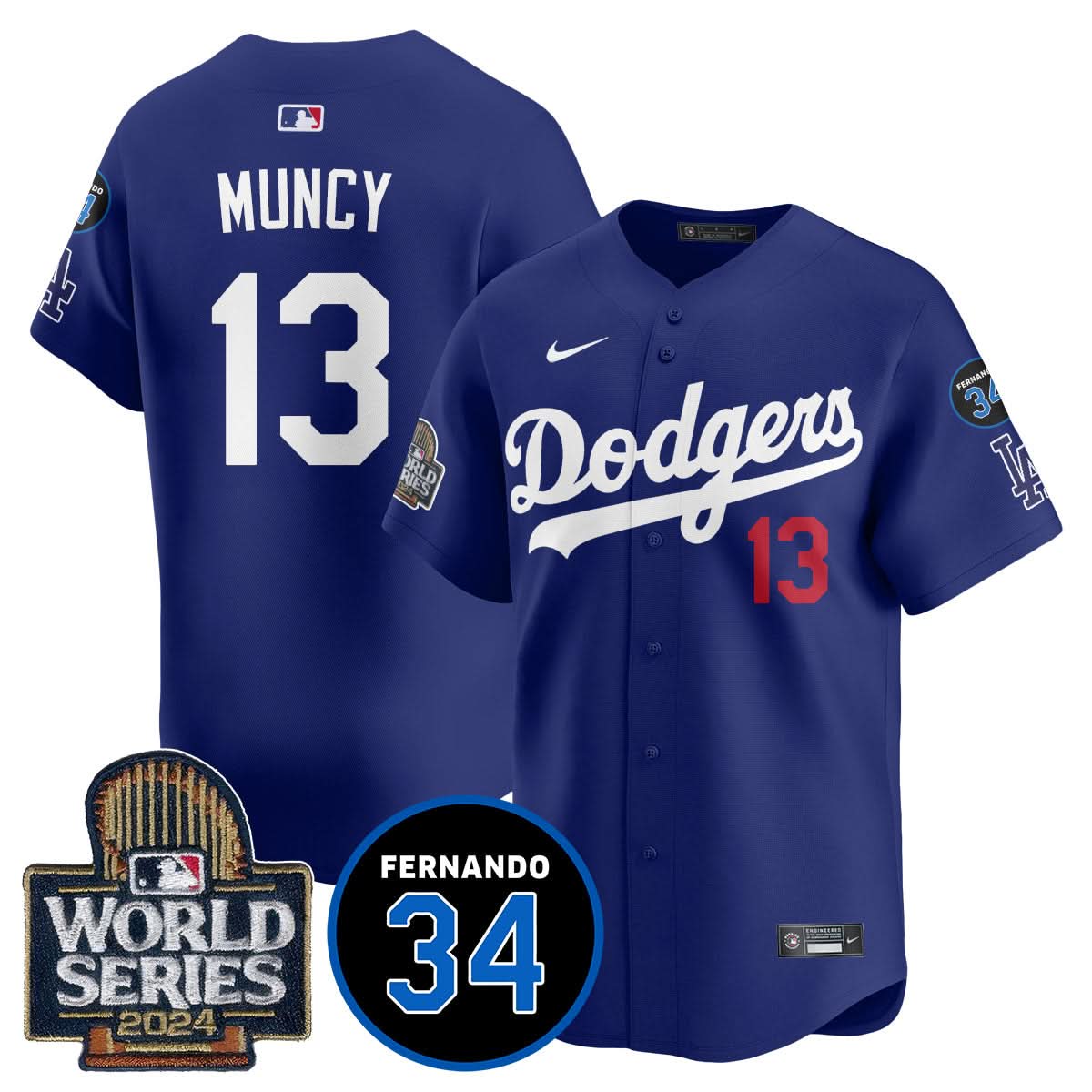 LAD Fernando Valenzuela Memorial Jersey - Stitched