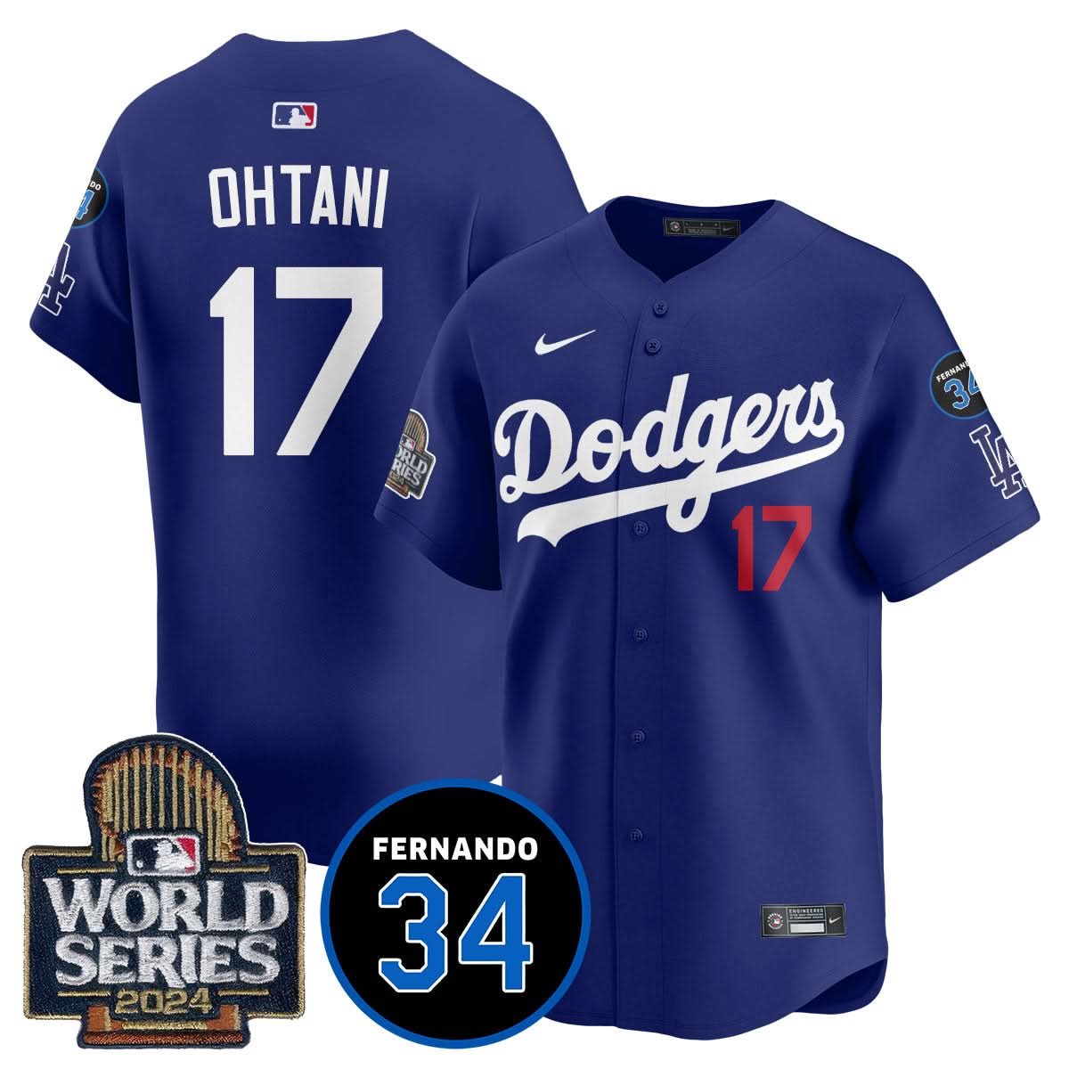 LAD Fernando Valenzuela Memorial Jersey - Stitched