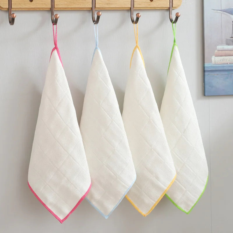 10pcs Dishwashing Towels Durable Kitchen Cleaning Cloth Household Table Cleaning Cloth Oily Cloth Hygienic Easy Clean Dust