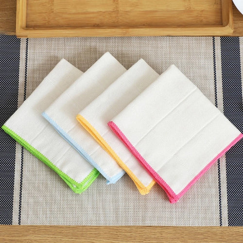 10pcs Dishwashing Towels Durable Kitchen Cleaning Cloth Household Table Cleaning Cloth Oily Cloth Hygienic Easy Clean Dust