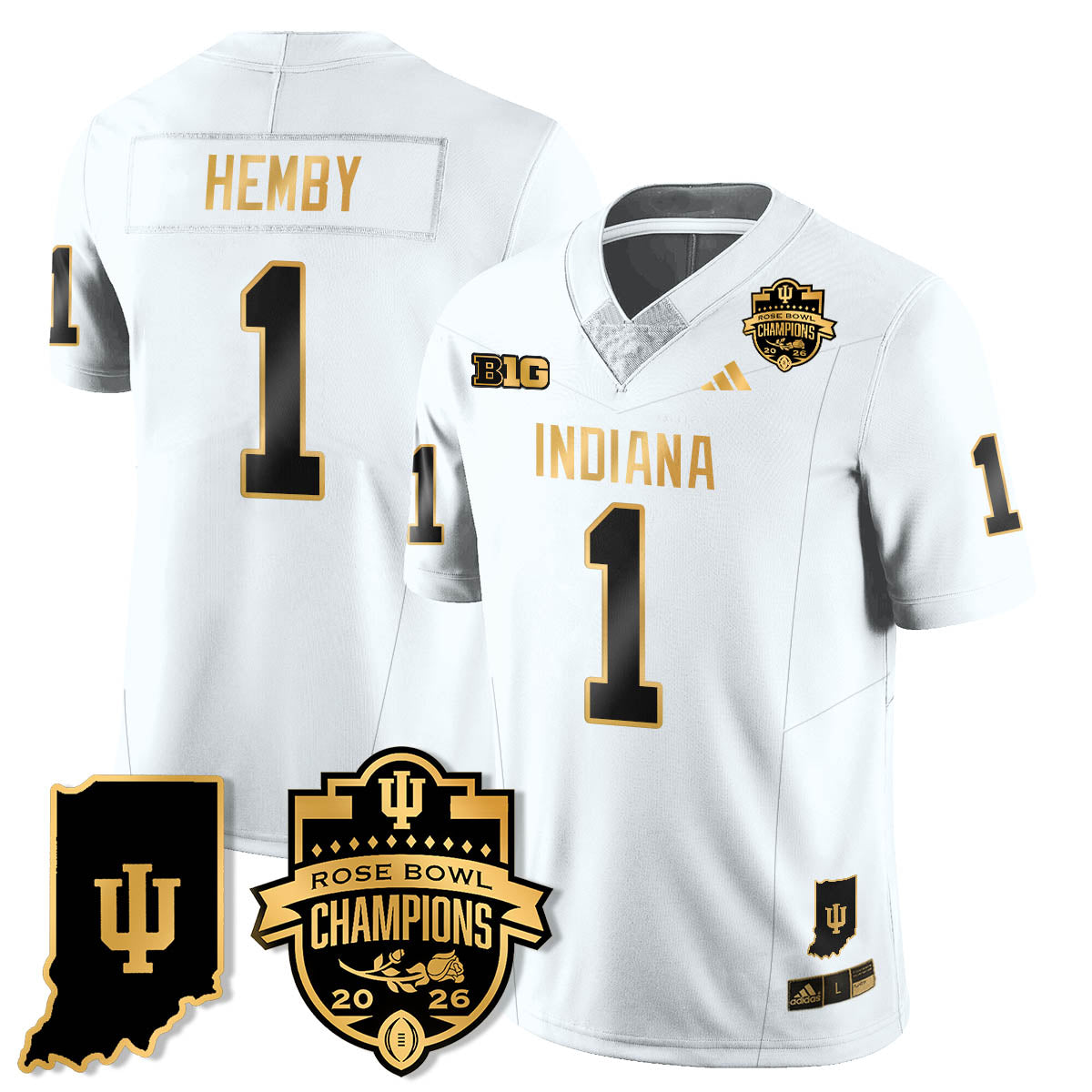 IND Vapor Limited Football Gold Jersey - Rose Bowl Champions