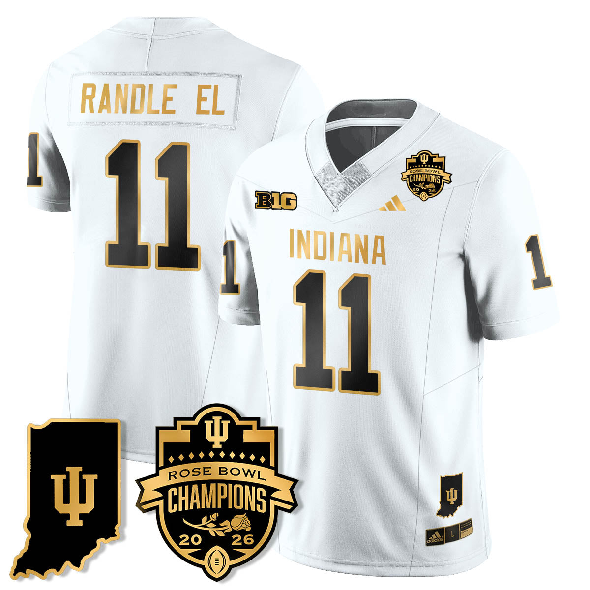 IND Vapor Limited Football Gold Jersey - Rose Bowl Champions