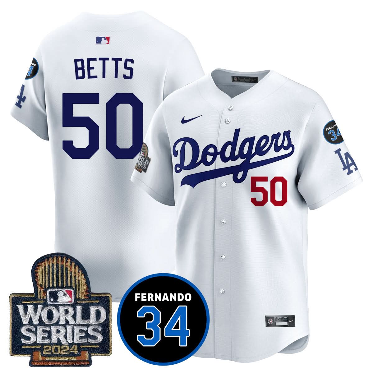 LAD Fernando Valenzuela Memorial Jersey - Stitched