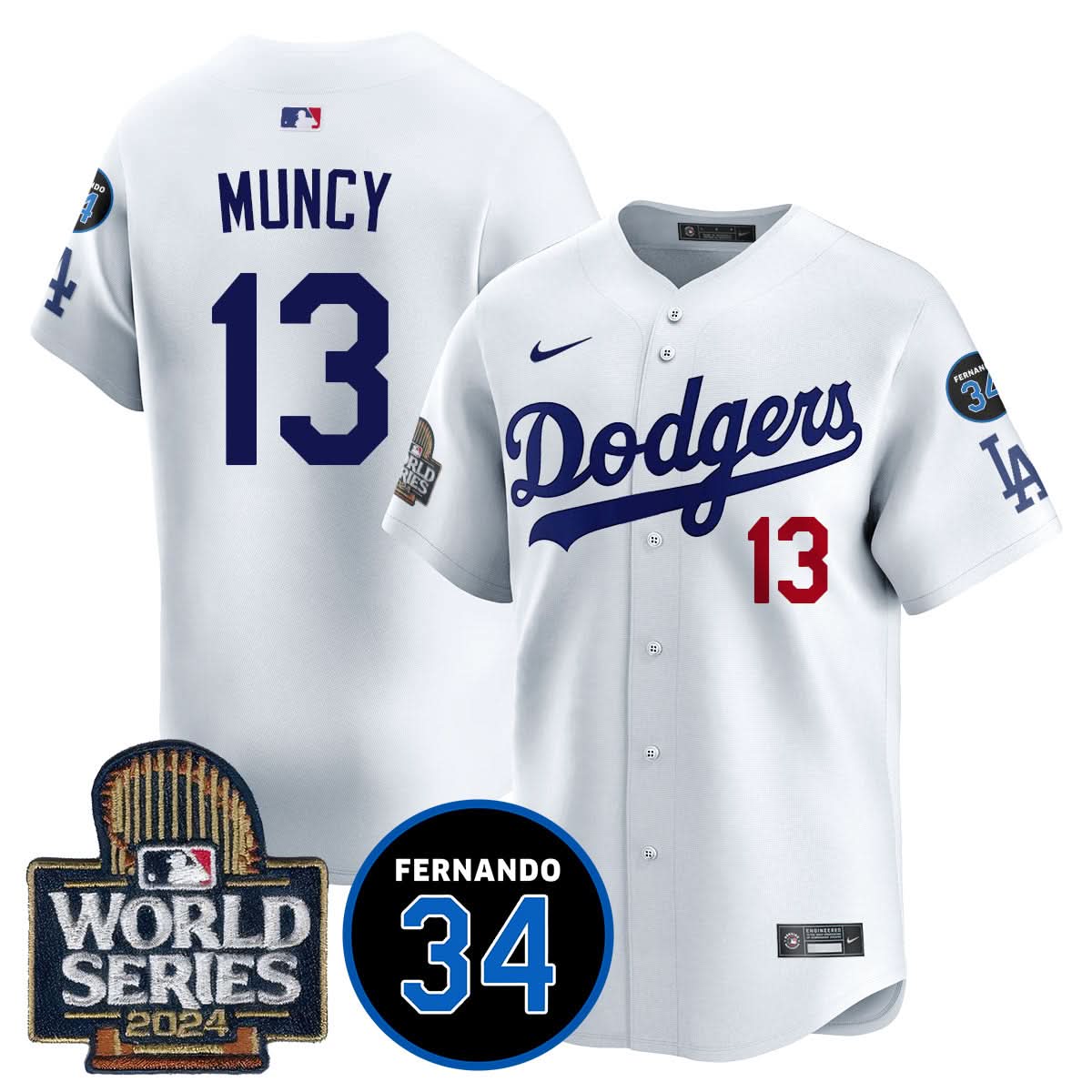LAD Fernando Valenzuela Memorial Jersey - Stitched