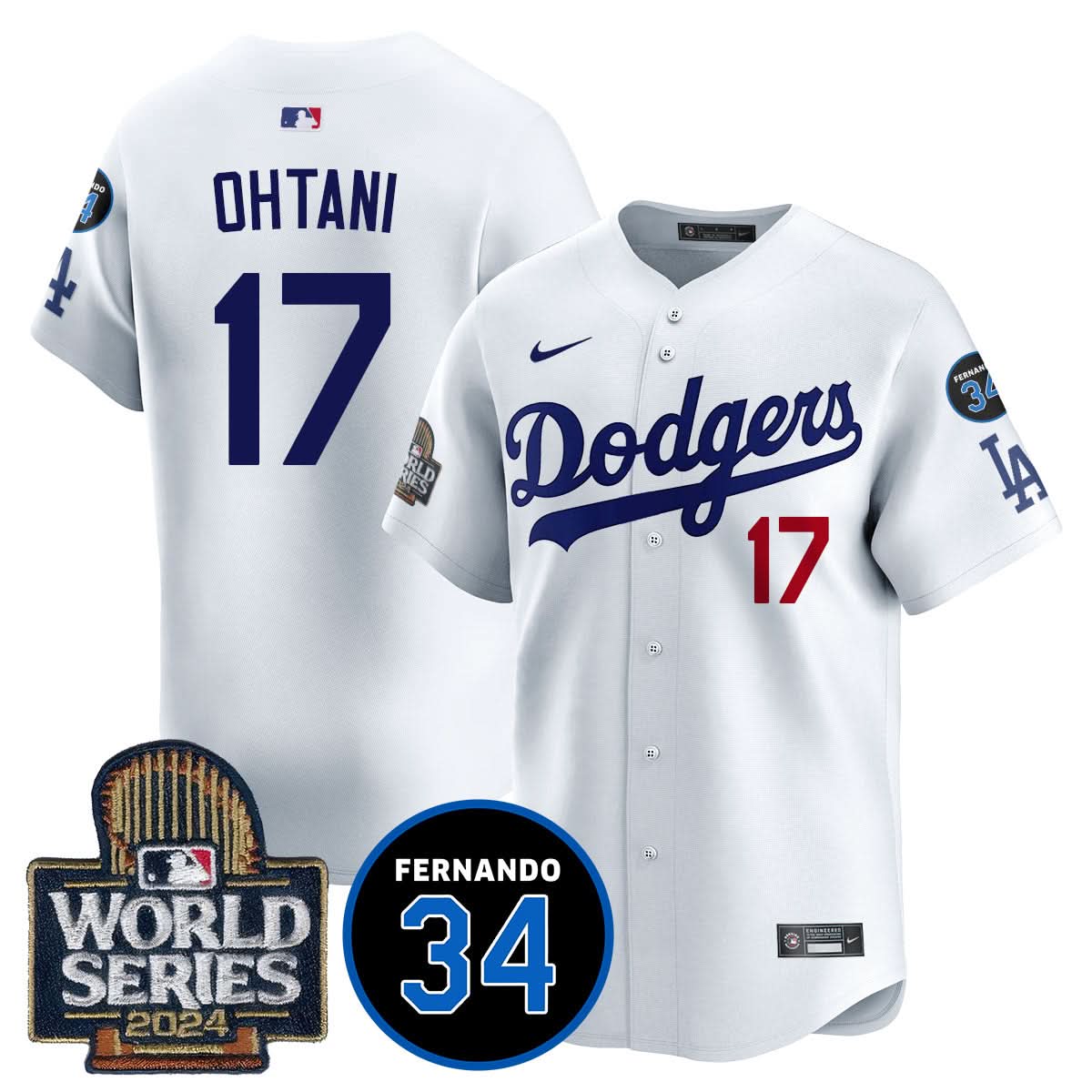 LAD Fernando Valenzuela Memorial Jersey - Stitched