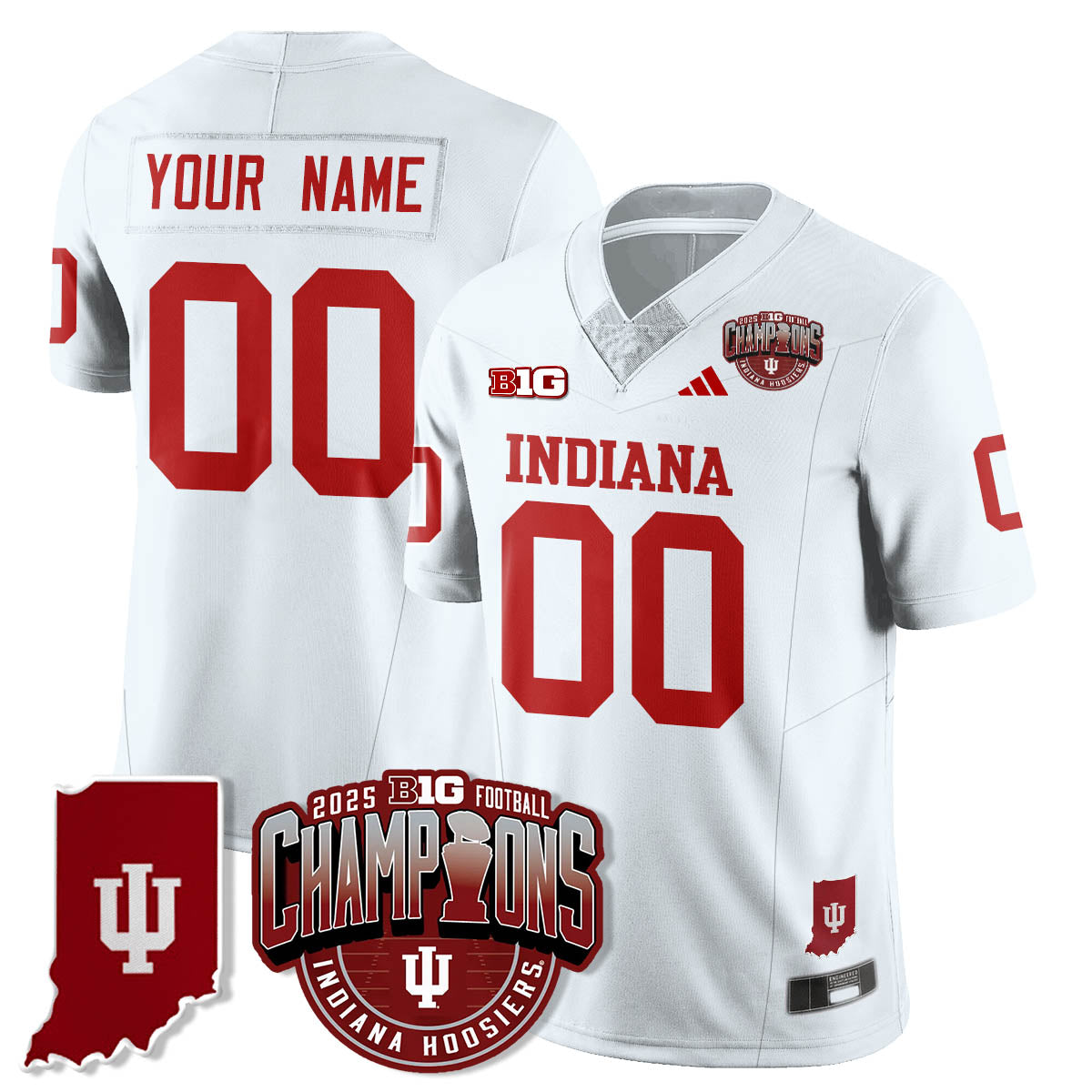 IND Vapor Limited Football Custom Jersey - Big 10 Champions - Stitched