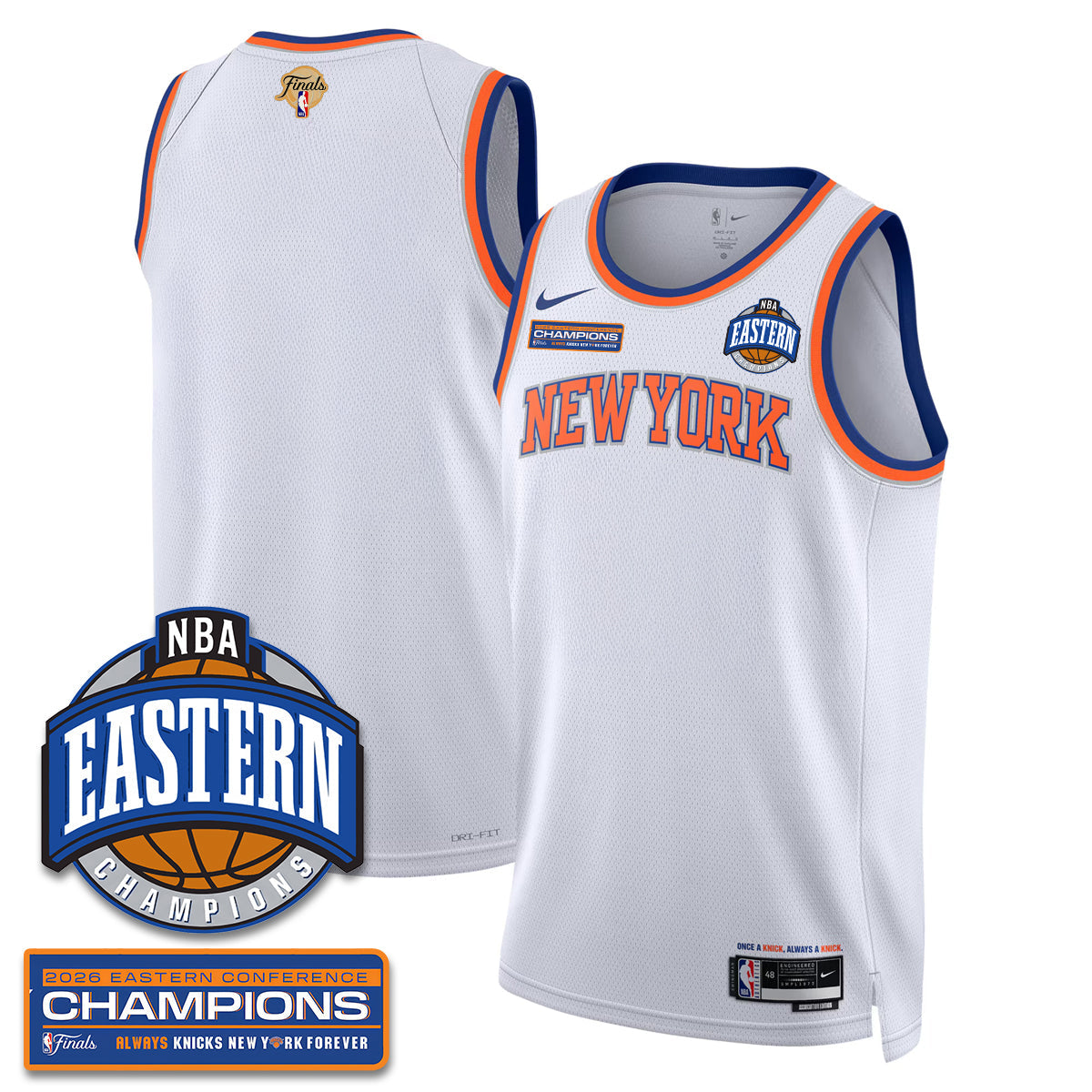 NYK 2026 Basketball  Eastern Conference Champions Vapor Jersey - Stitched