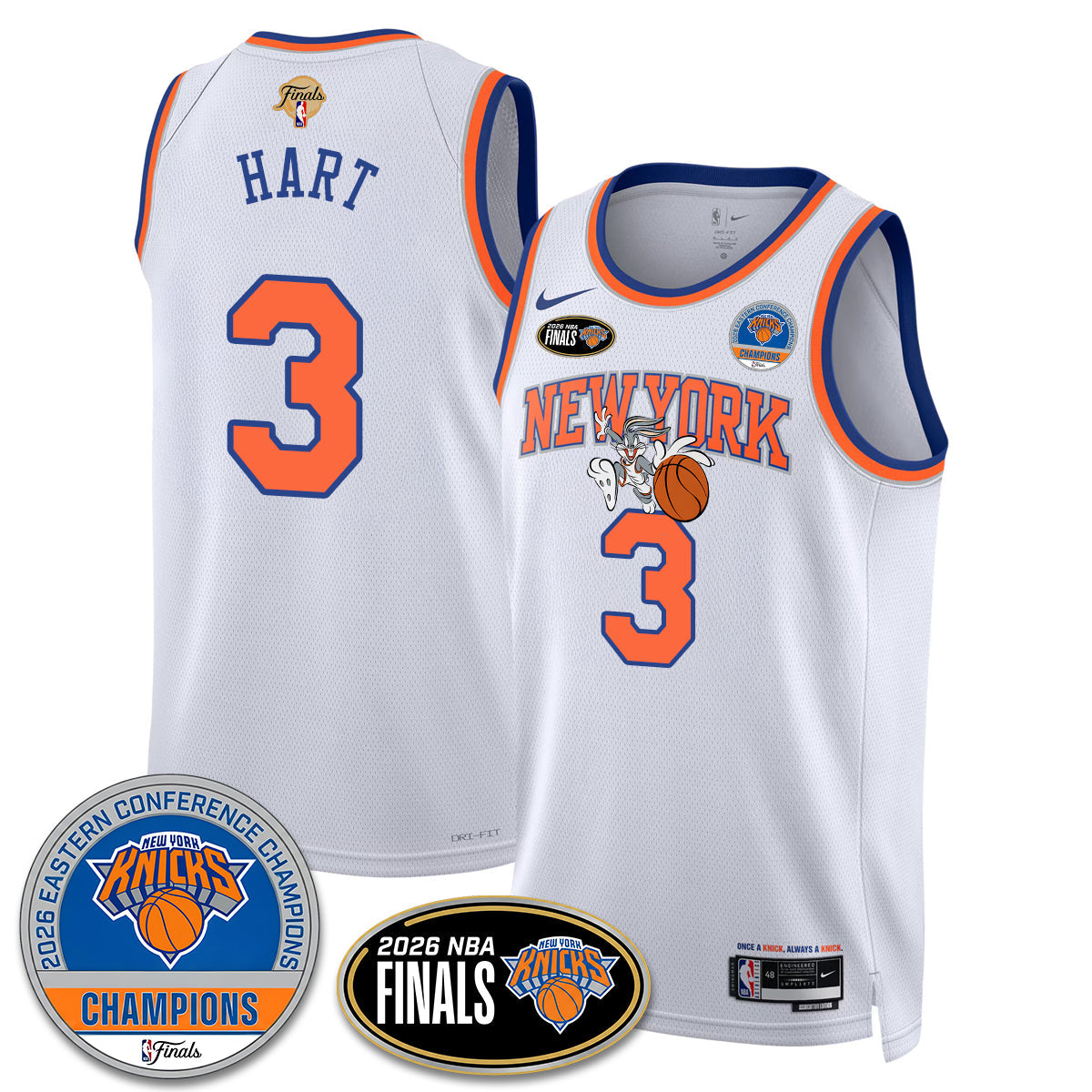 NYK 2026 Basketball  Eastern Conference Champions x Bunny Vapor Jersey - Stitched