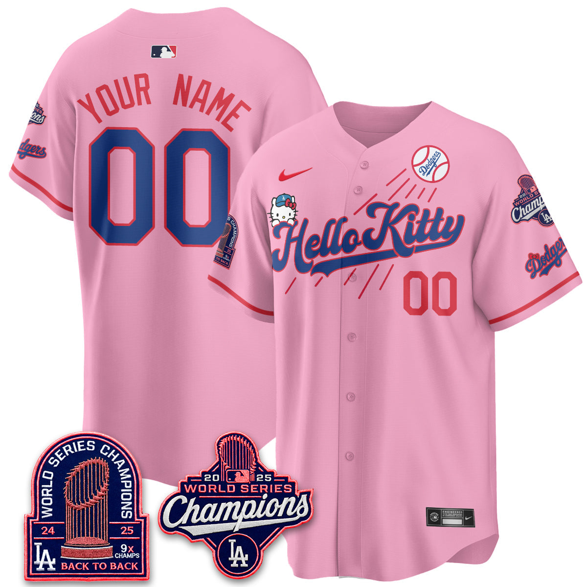 LAD x Hello Kitty Night 2026 Vapor Custom Jersey - Stitched - V3