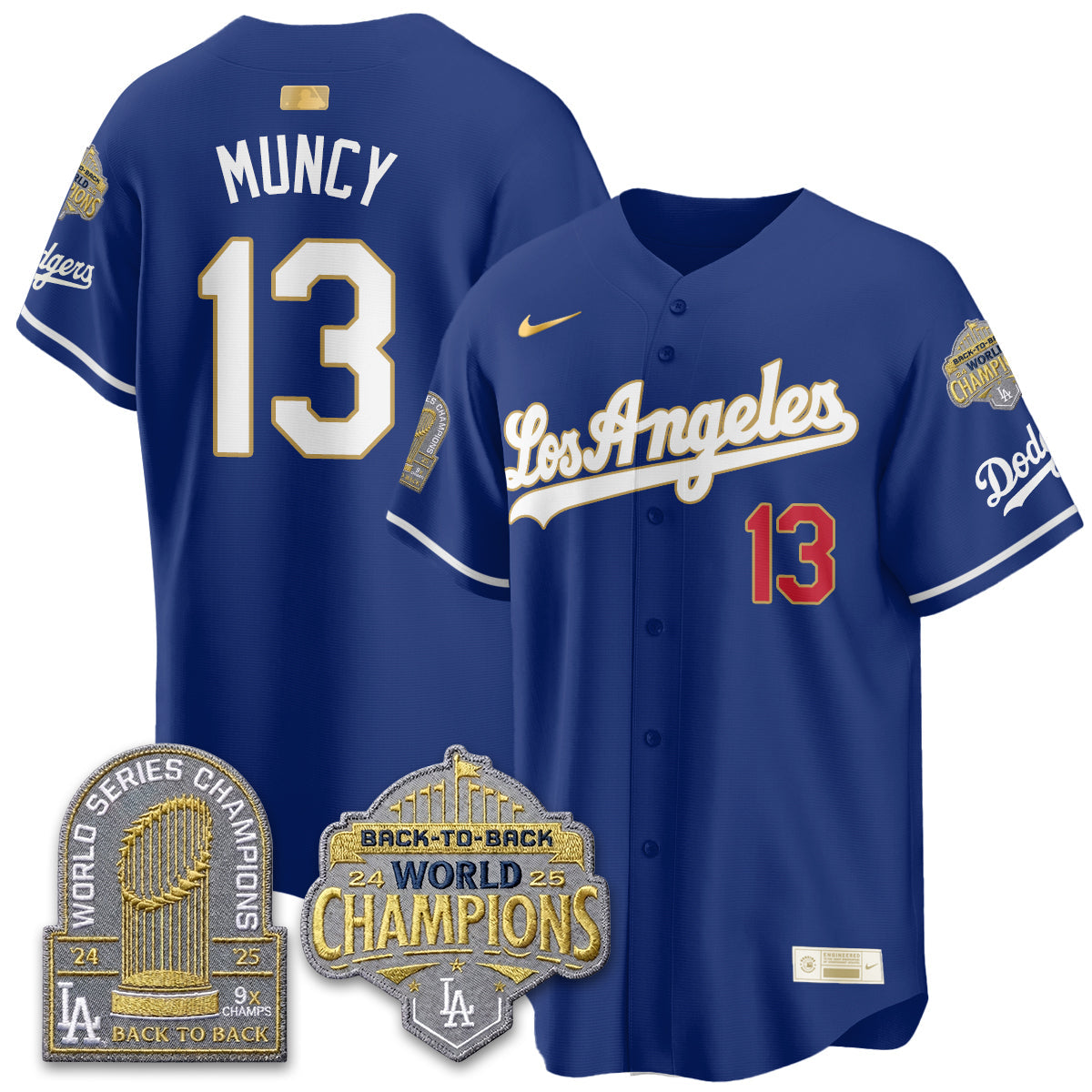 LAD Gold Collection Vapor Limited Jersey - 9x & B2B Champs - Stitched