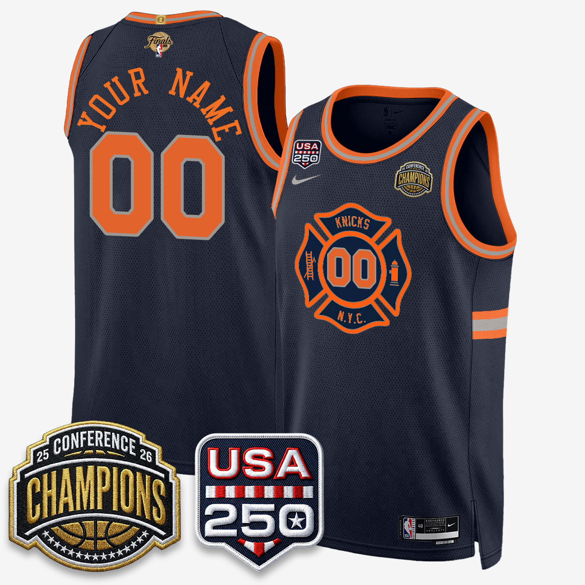 NYK 2026 Basketball  Eastern Conference Champions City Edition Custom Jersey V2- Stitched