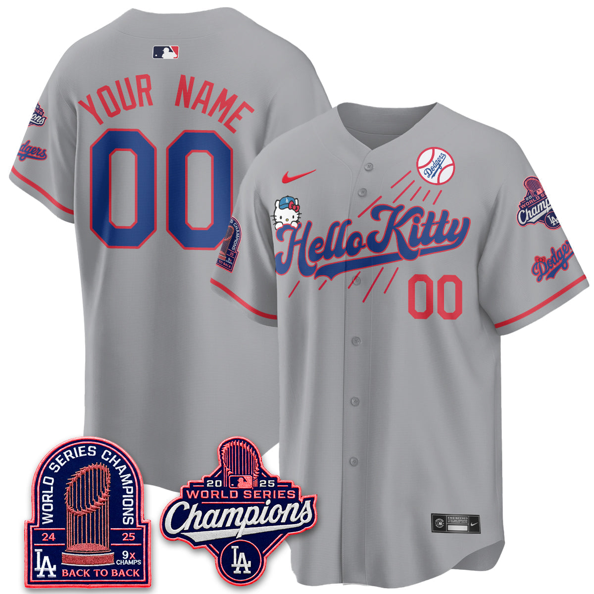 LAD x Hello Kitty Night 2026 Vapor Custom Jersey - Stitched - V3