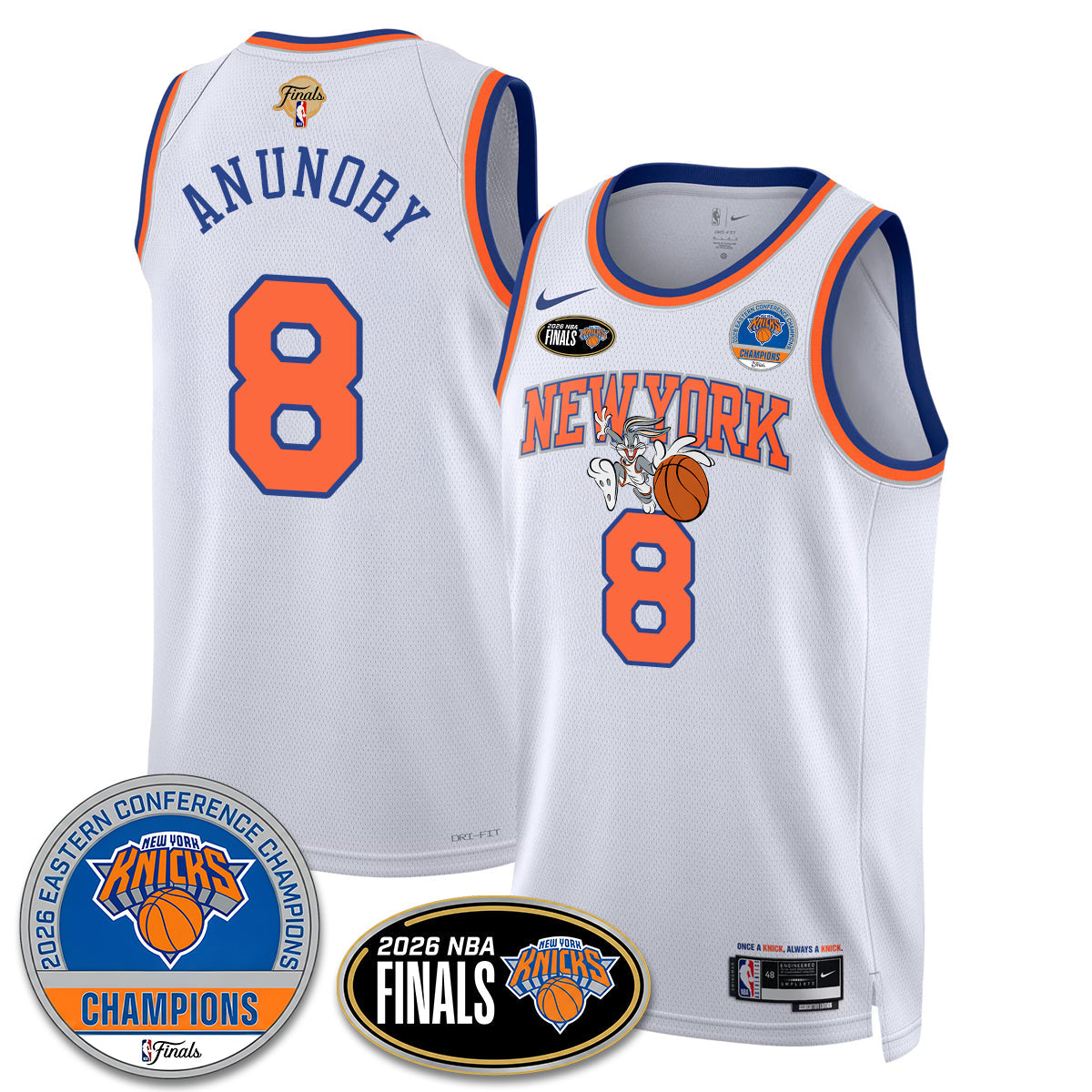 NYK 2026 Basketball  Eastern Conference Champions x Bunny Vapor Jersey - Stitched