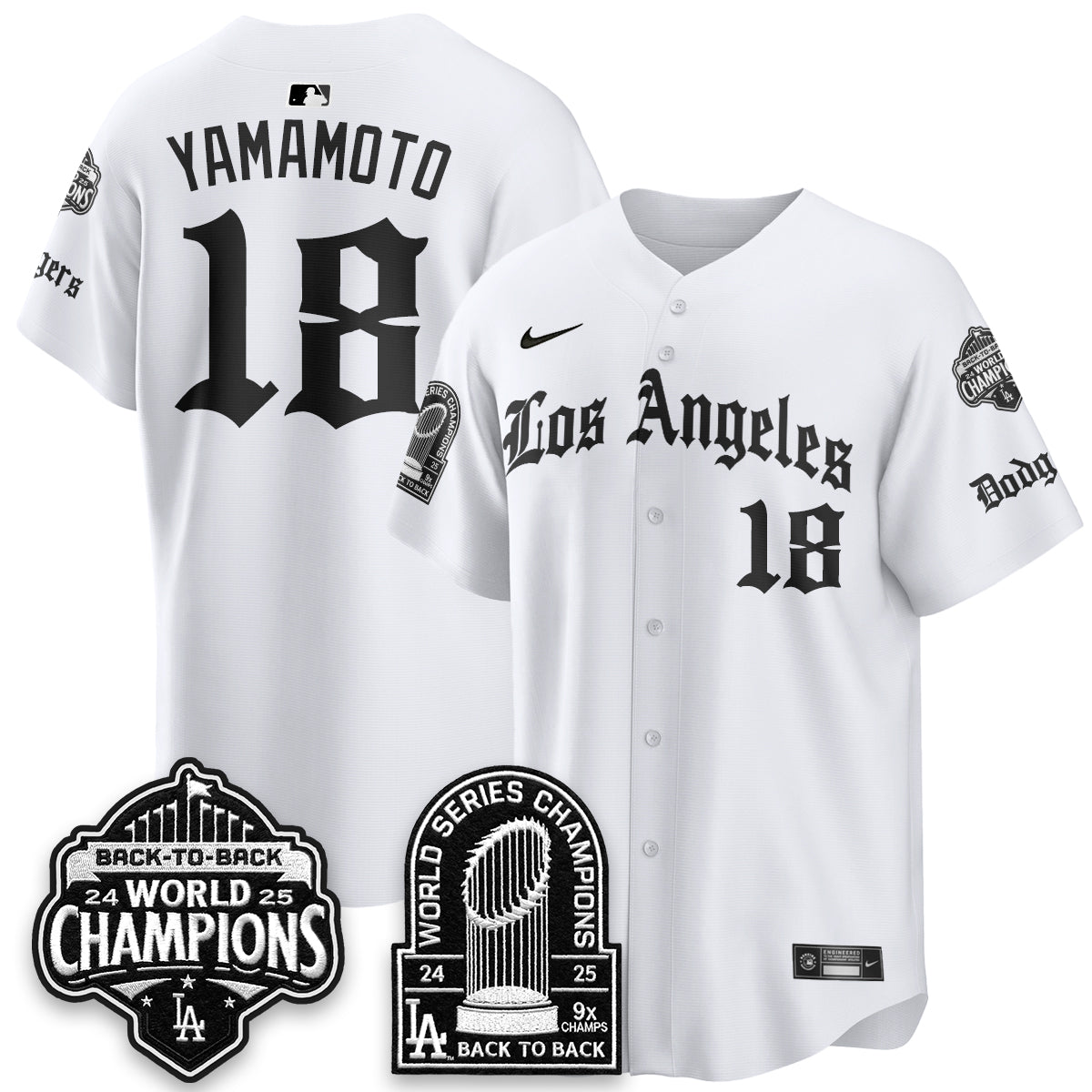 LAD WS Champions Back 2 Back Patch Vapor Premier Limited Gothic Edition Jersey - Stitched