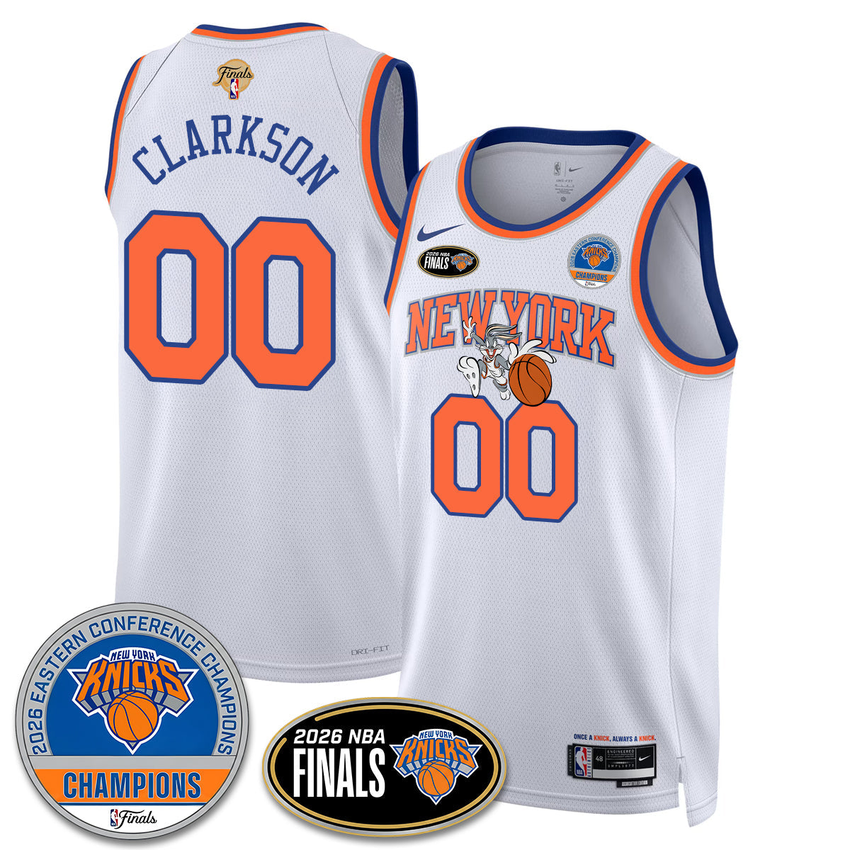 NYK 2026 Basketball  Eastern Conference Champions x Bunny Vapor Jersey - Stitched