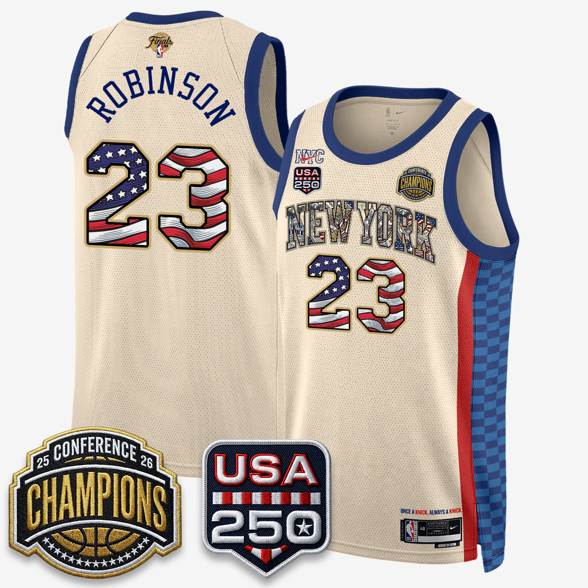 NYK 2026 Basketball  Eastern Conference Champions x Fourth of July Vapor Jersey - Stitched