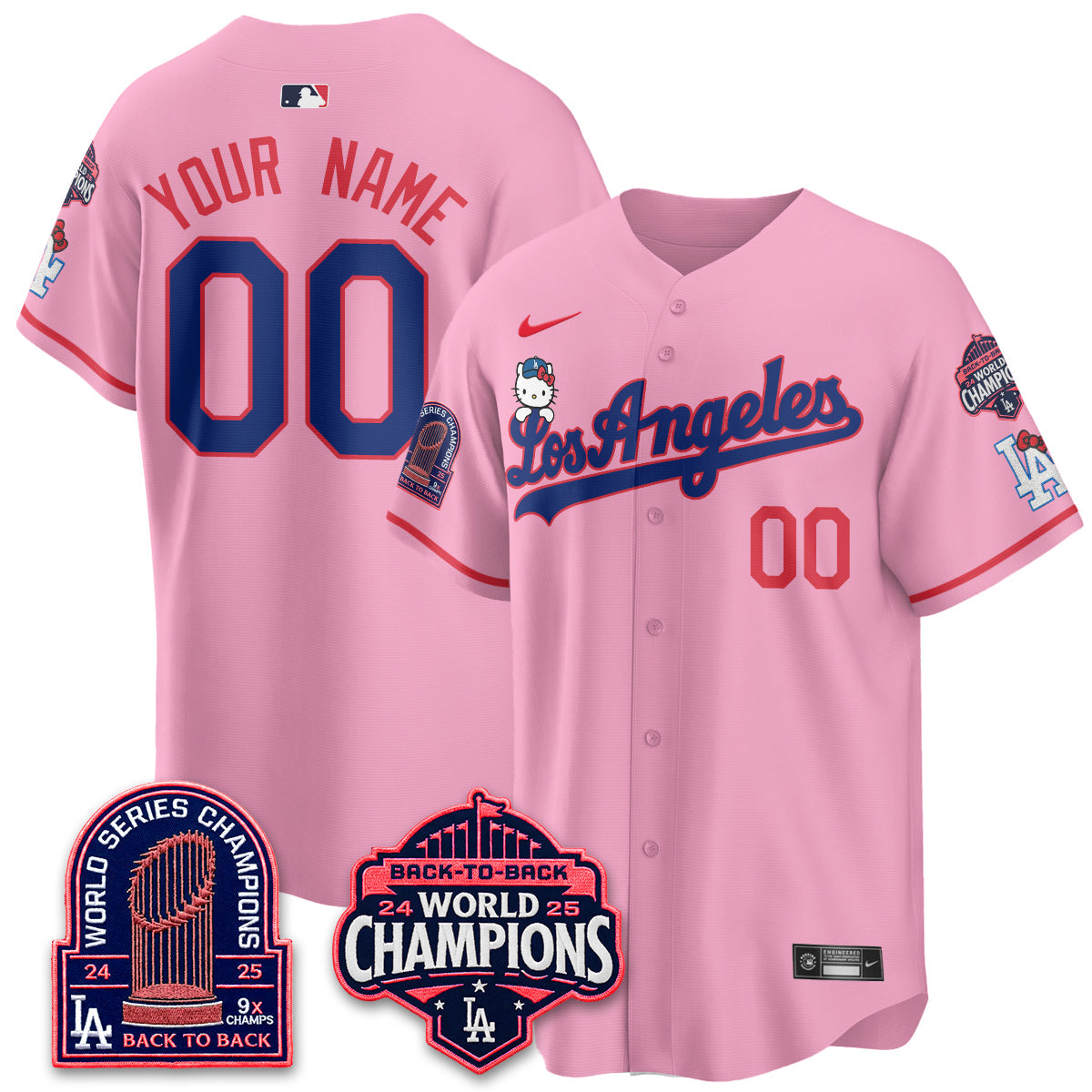 LAD x Hello Kitty Night 2026 Vapor Custom Jersey - Stitched - V2