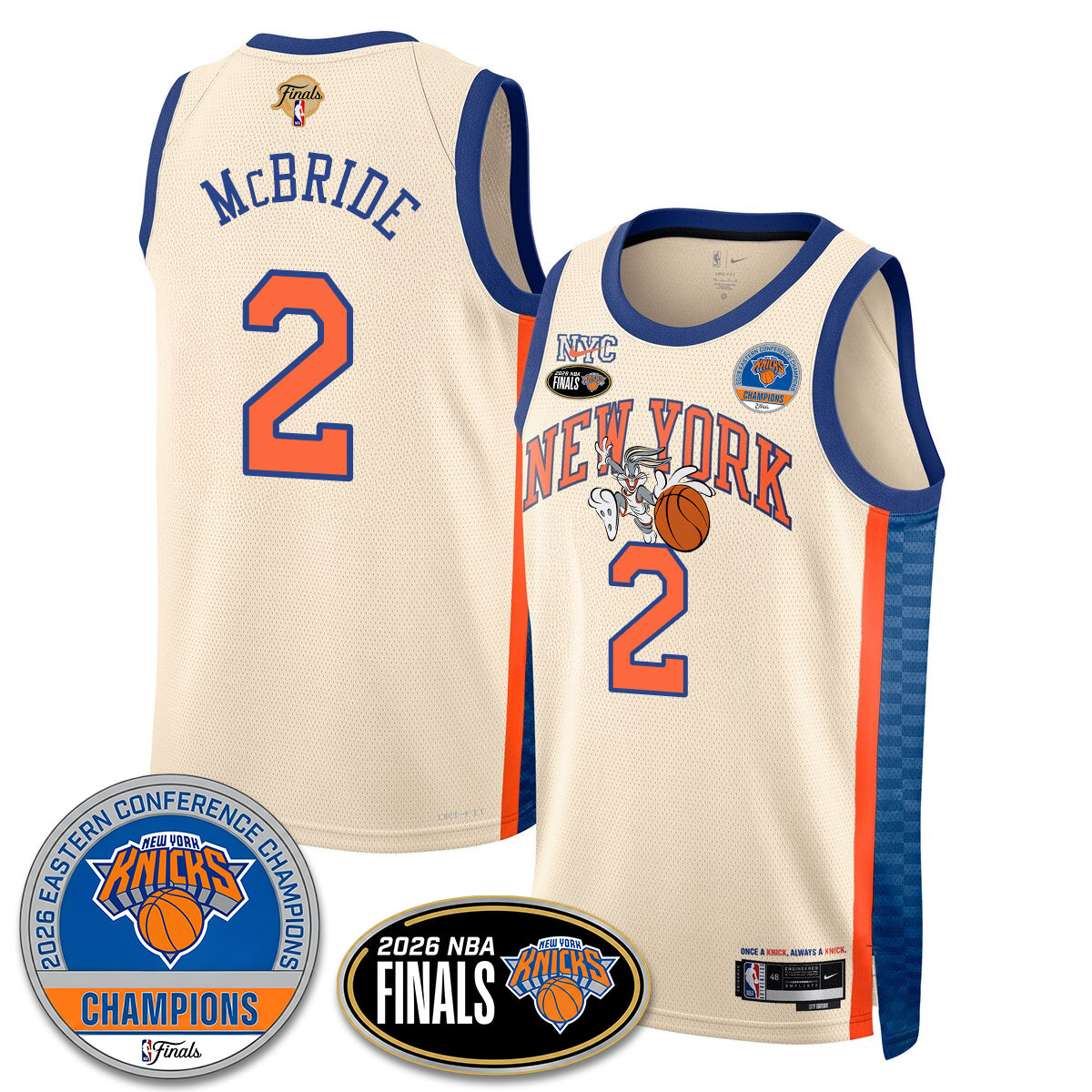 NYK 2026 Basketball  Eastern Conference Champions x Bunny Vapor Jersey - Stitched