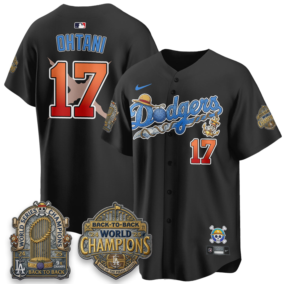 LAD x OP Japanese Cartoon Vapor Limited Jersey - Stitched
