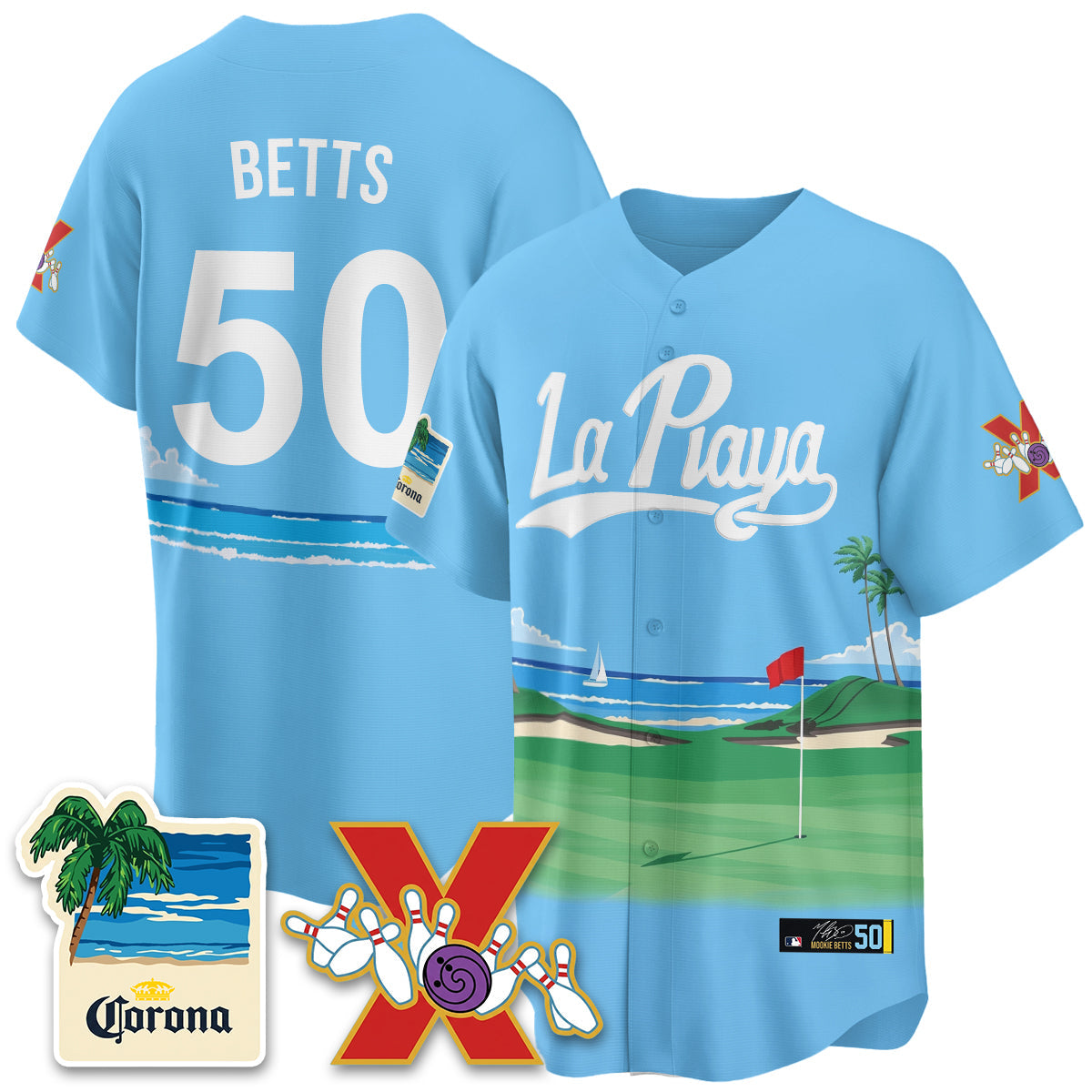 LAD Beach Connect "La Playa" Edition Vapor Jersey- Patch Stitched
