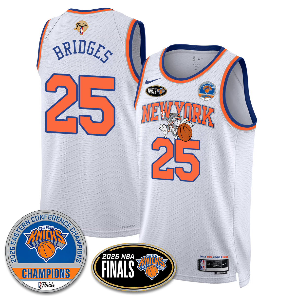 NYK 2026 Basketball  Eastern Conference Champions x Bunny Vapor Jersey - Stitched