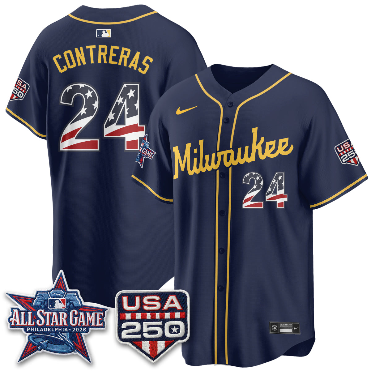 MIL 2026 All Star Game Vapor Jersey - Stitched