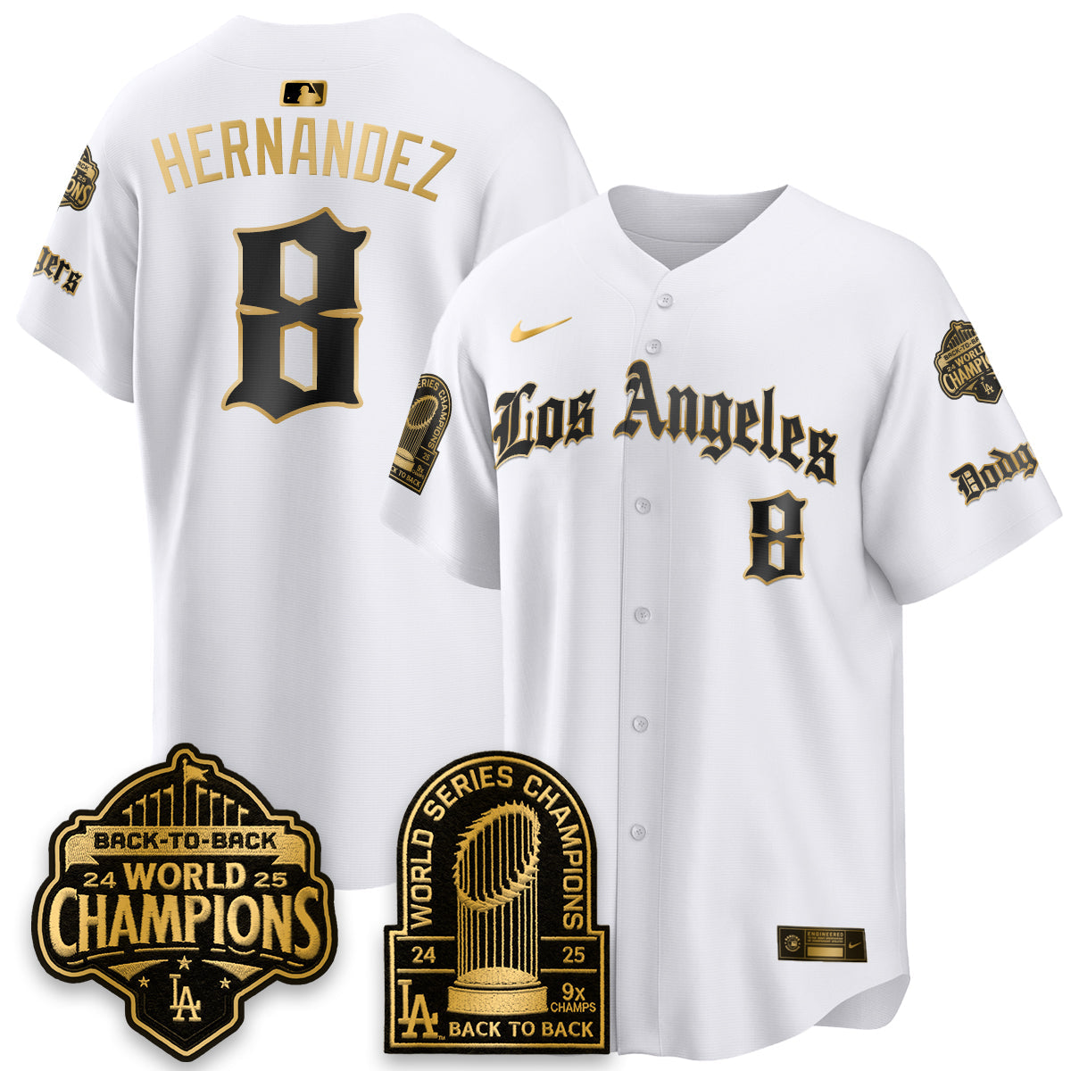 LAD WS Champions Back 2 Back Patch Vapor Premier Limited Gothic Edition Jersey - Stitched