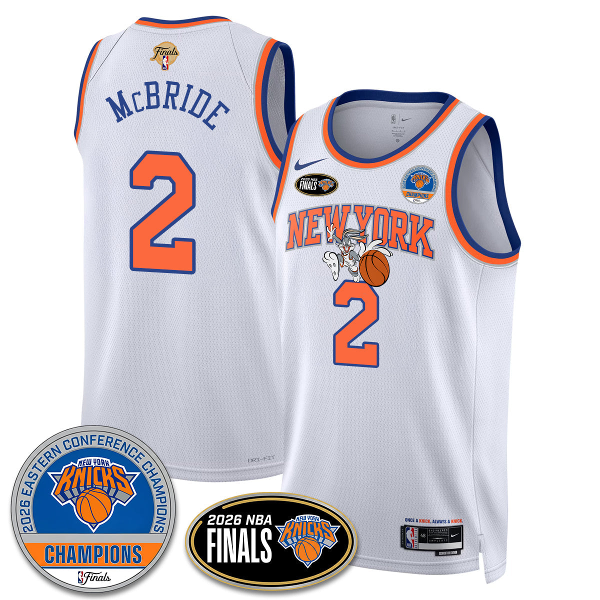 NYK 2026 Basketball  Eastern Conference Champions x Bunny Vapor Jersey - Stitched