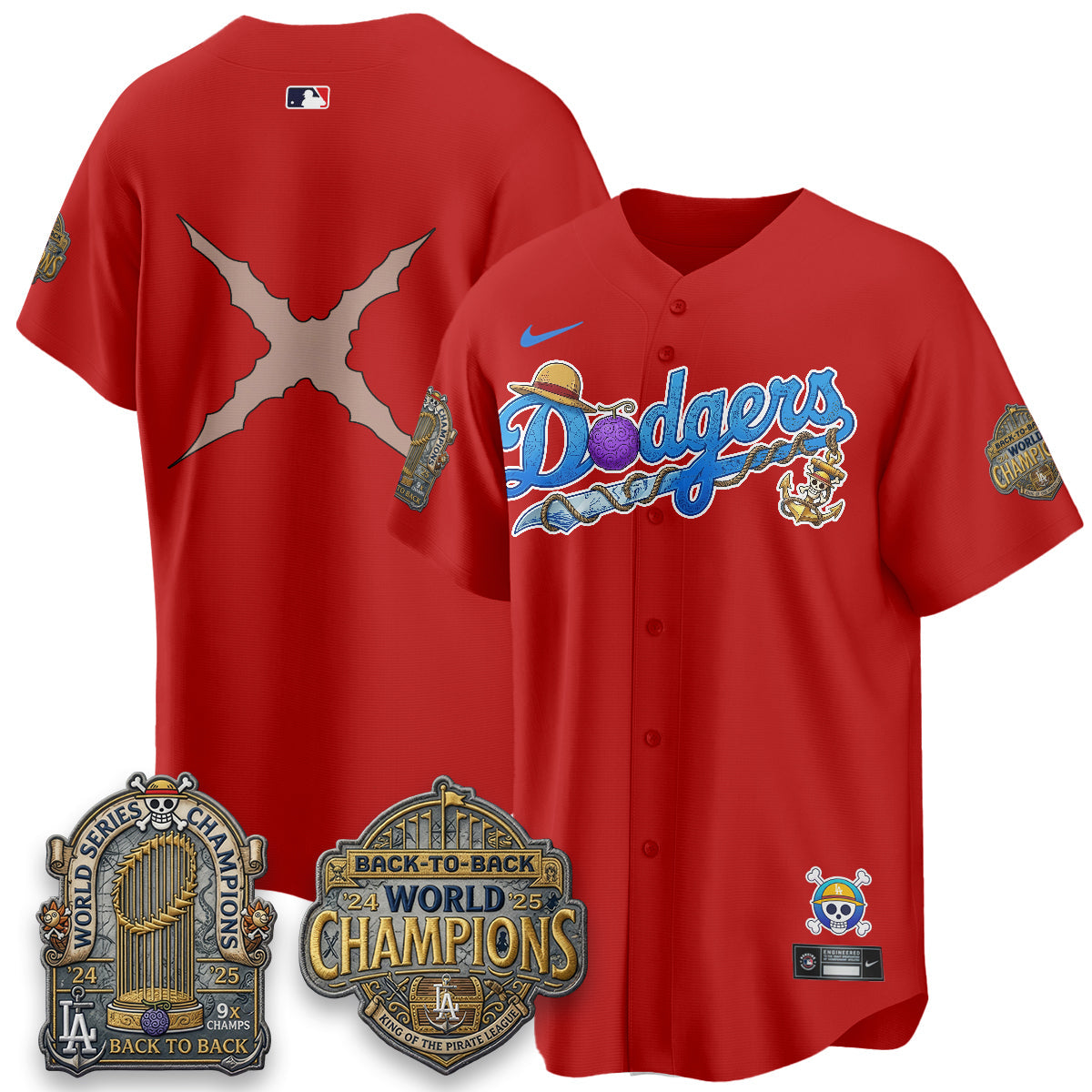 LAD x OP Japanese Cartoon Vapor Limited Jersey V2- Stitched