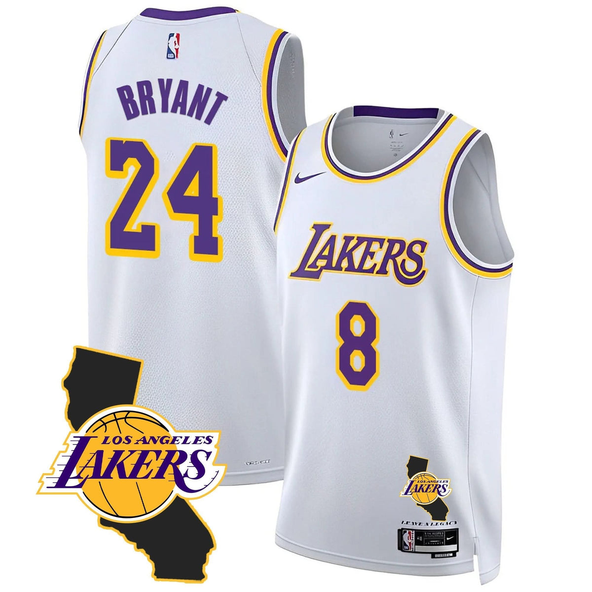 Kobe Bryant Black Mamba Jersey - California Patch - Stitched