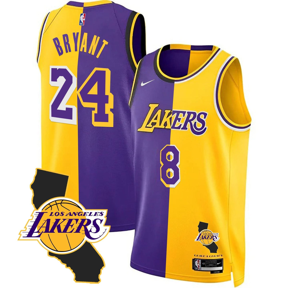 Kobe Bryant Black Mamba Jersey - California Patch - Stitched