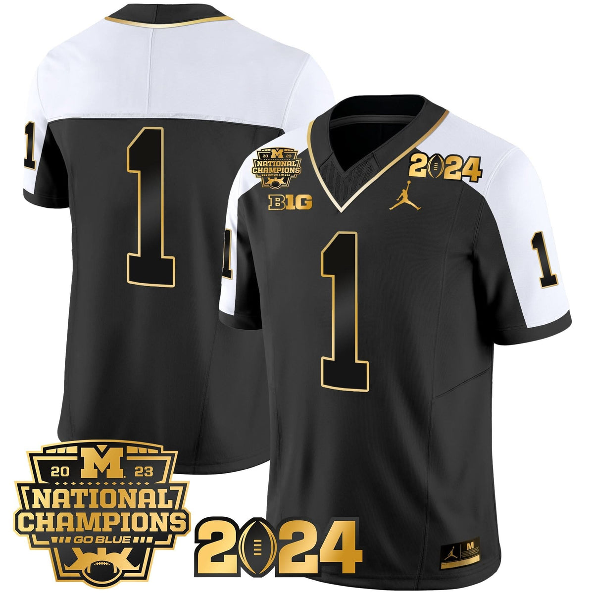 MW 2023 National Champions Patch Gold Vapor Jersey