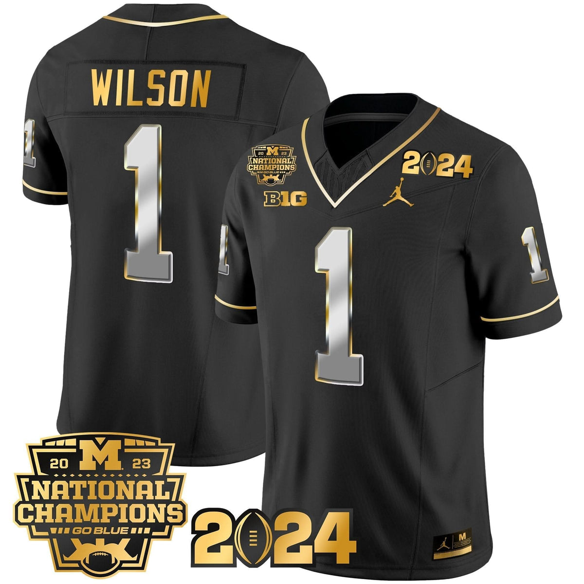 MW 2023 National Champions Patch Gold Vapor Jersey