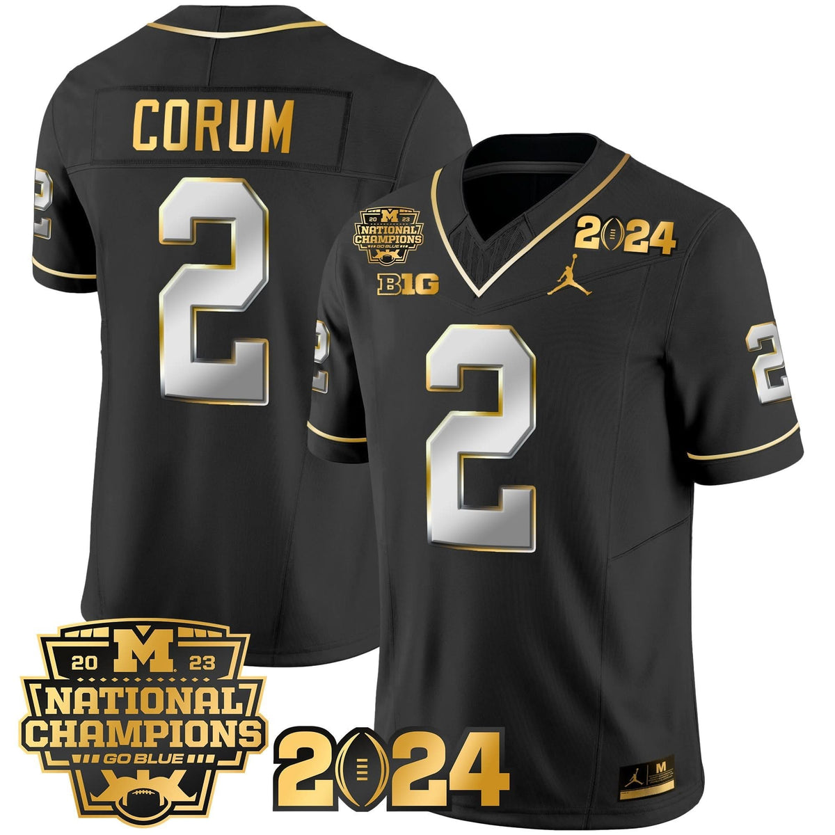 MW 2023 National Champions Patch Gold Vapor Jersey