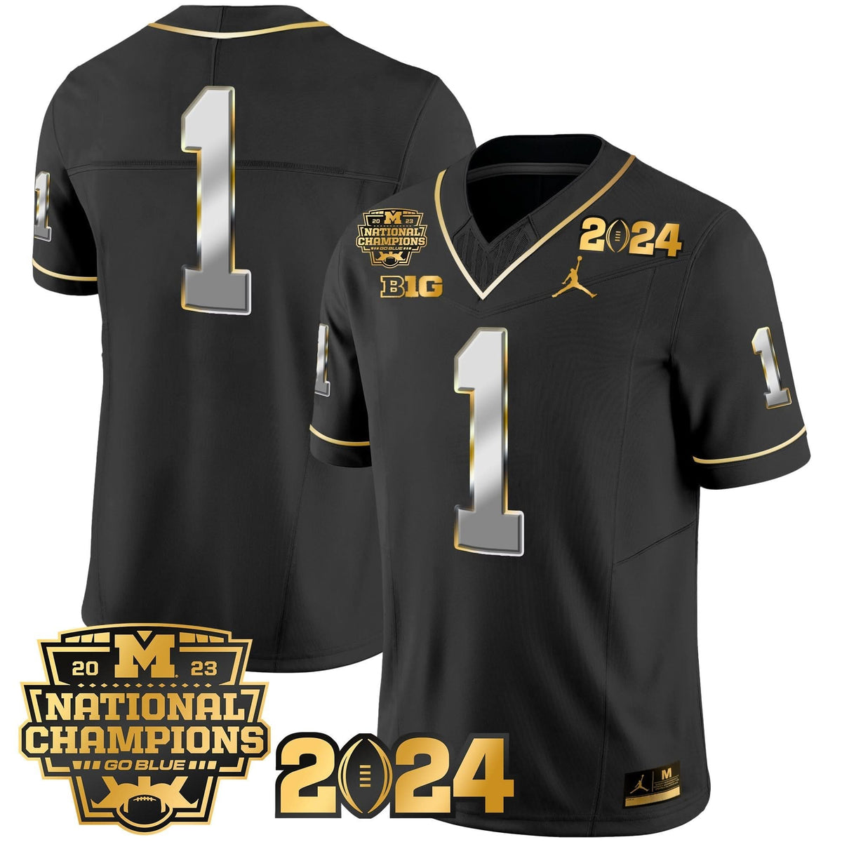 MW 2023 National Champions Patch Gold Vapor Jersey