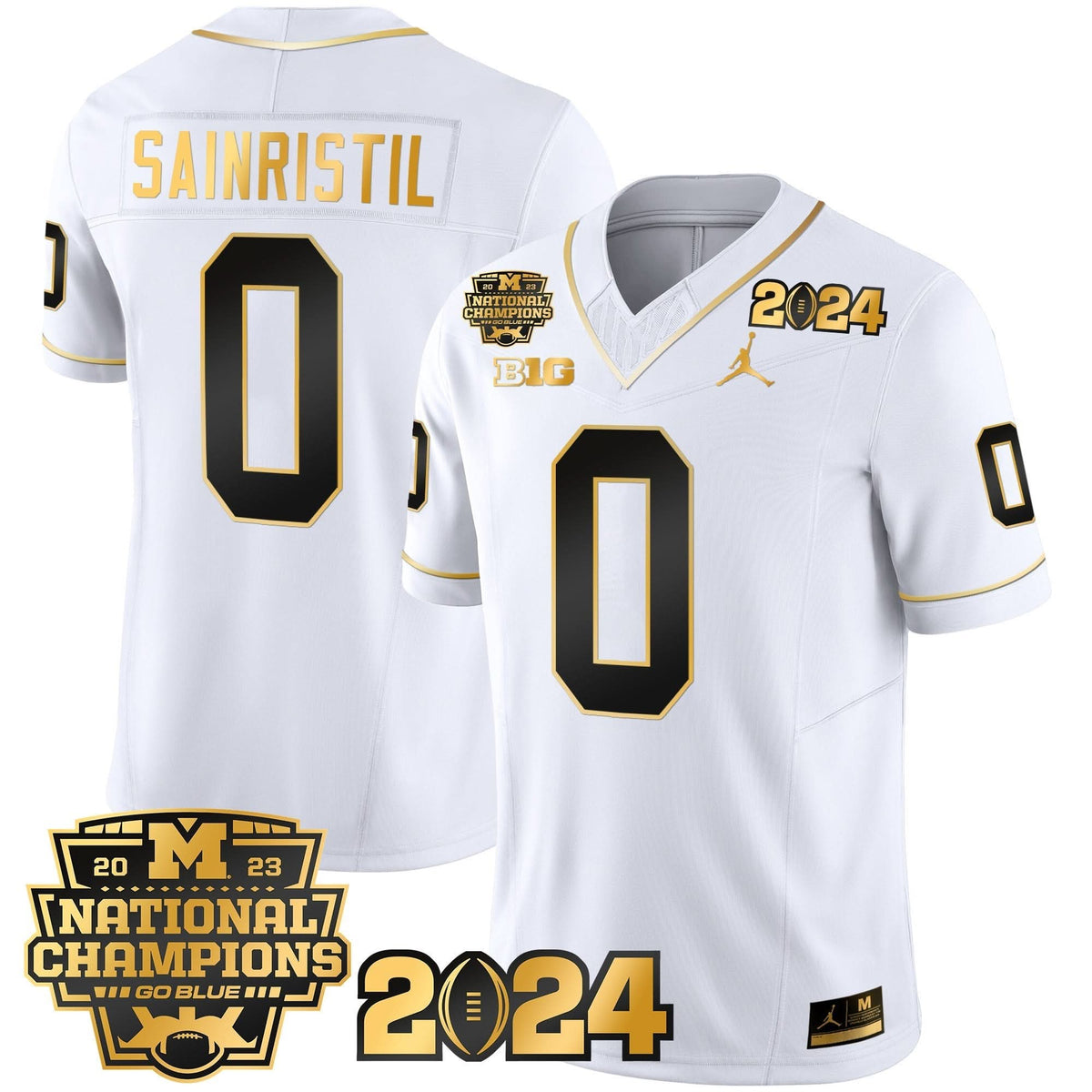 MW 2023 National Champions Patch Gold Vapor Jersey
