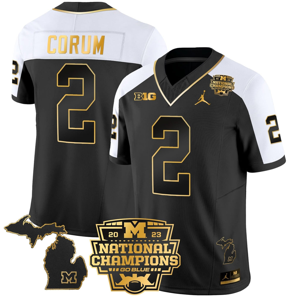 MW 2023 National Champions Patch Gold Vapor Jersey V3