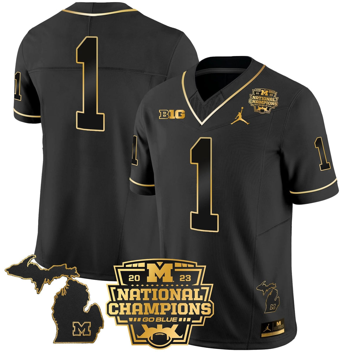 MW 2023 National Champions Patch Gold Vapor Jersey V3